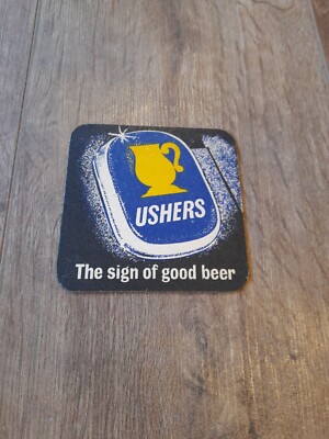 Ushers The Sign Of Good Beer Bierdeckel/Untersetzer - 1973 