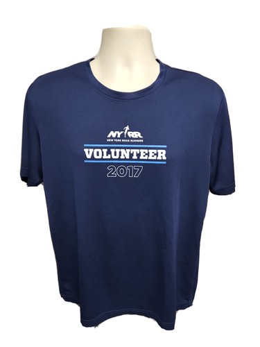 2017 New Balance NYRR New York Road Runners Volunteer Adult Medium Blue Jersey