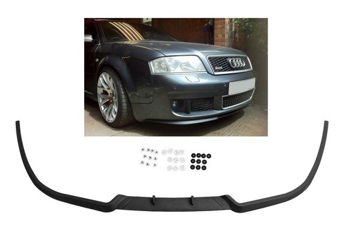 For Audi A6 S6 C5  Front Bumper Cup Chin Spoiler Lip Splitter Valance + Screws - Zdjęcie 1 z 5