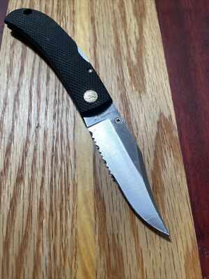 Vintage Browning 732 Combination Edge Folding Knife JAPAN Made