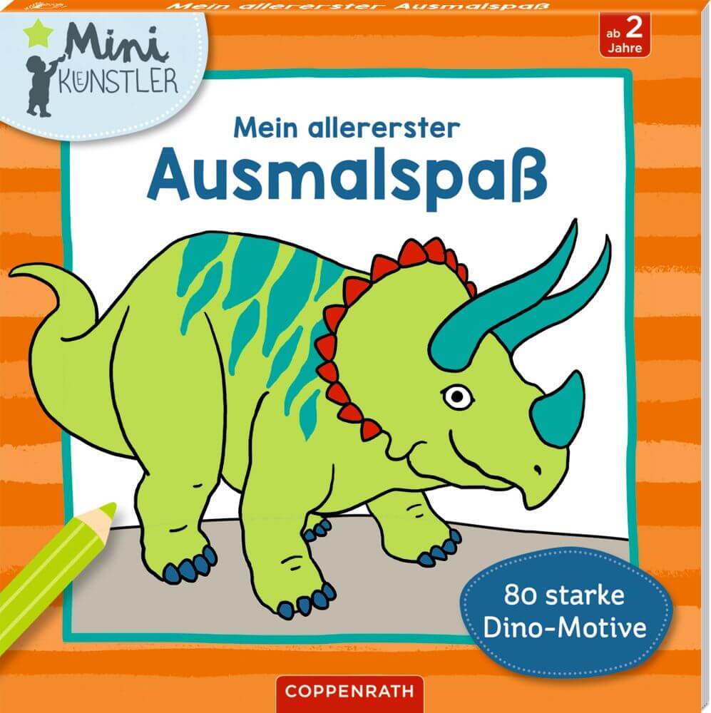 Mein Allererster Ausmalspaß: 80 Starke Dino-motive (mini-k.)