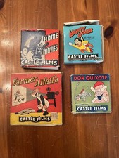 Castle Films Vintage 3- 16mm Film Reels and 1- 8mm
