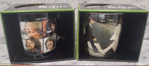 THE BEATLES X 2 COFFEE MUGS (NEW) & BONUS TIN SIGN - Picture 10 of 10