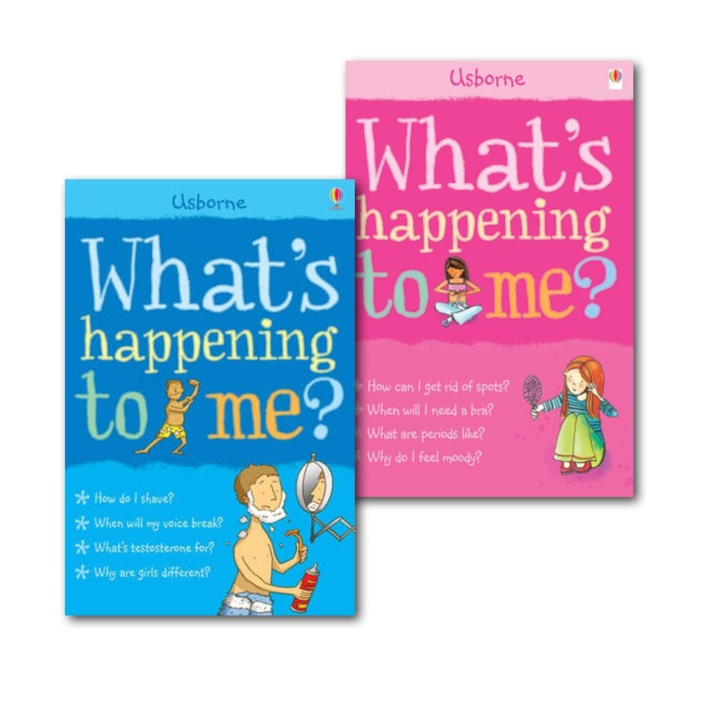 Usborne Whats Happening to Me 2 Books Collection Set Girls, Boys Fact of Life