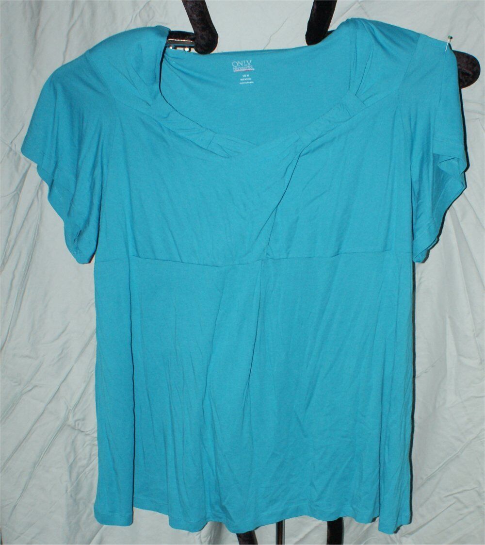 ONLY NECESSITIES BLUE BABY DOLL SOFT SHIRT 4 X WO… - image 1