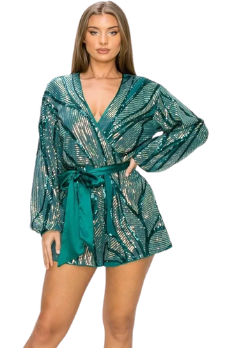 Eleganter mehrgestreifter Strampler mit glitzernden Pailletten - Bild 4 von 5