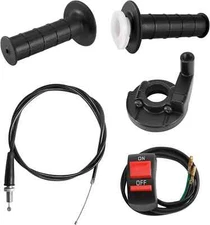 Mini Bike Throttle Assembly with Throttle Cable Accelerator 7/8 22mm Handles