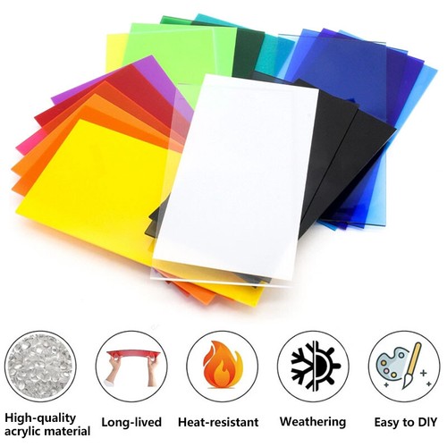1Pcs Colored Acrylic Glass Slice Thickness 2.3mm Cut Panel Window Multiple Sizes - Picture 5 of 9