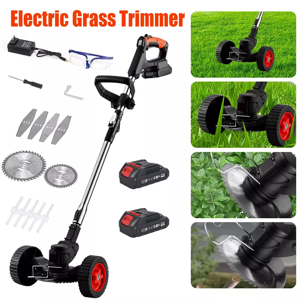 New Lawn Mower Cordless Electric Grass Trimmer Portable Handheld