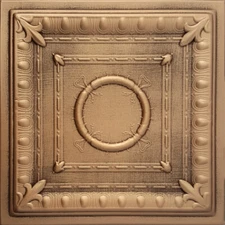Ceiling Tiles, Glue Up, Styrofoam Ancona* 20" x 20" Copper/Patina