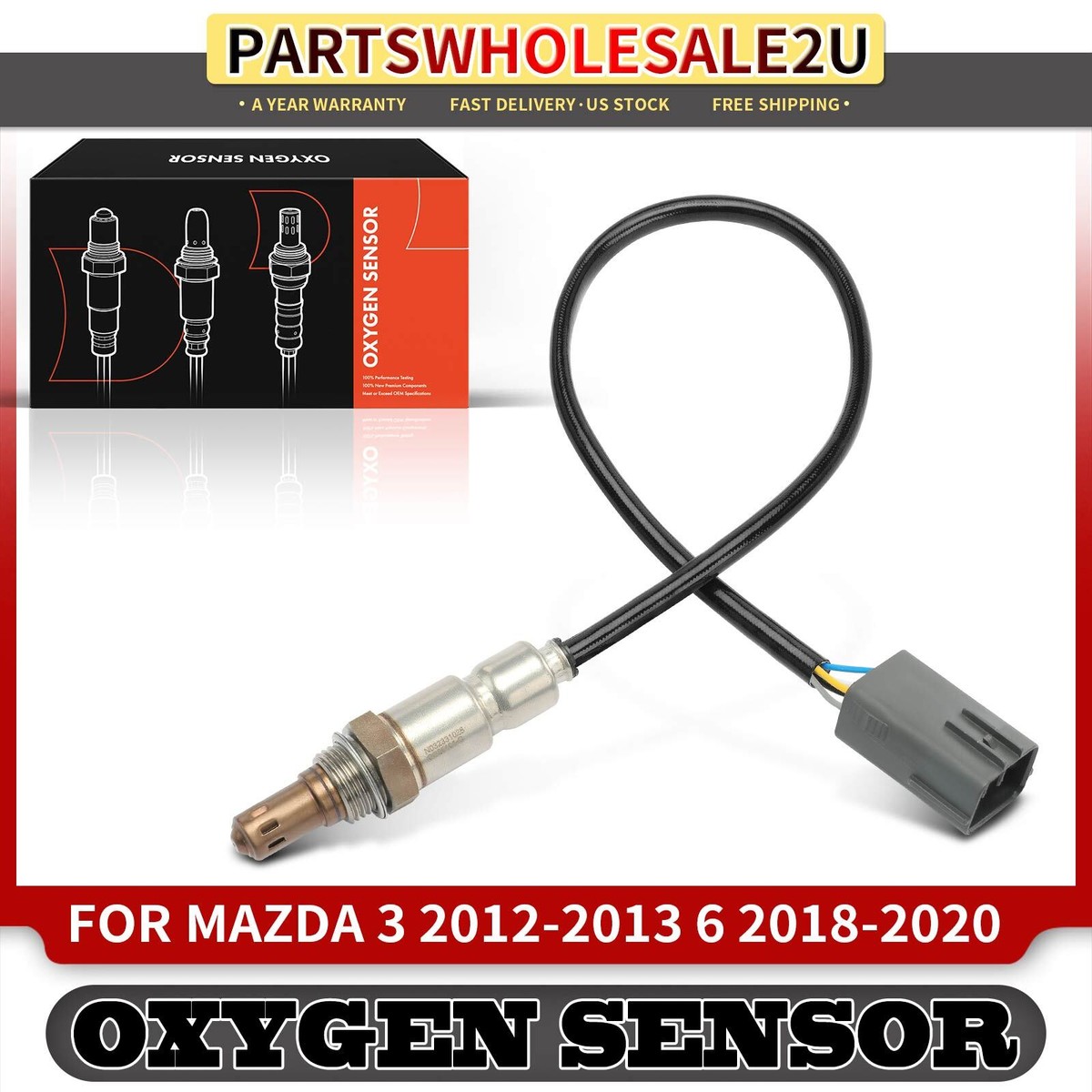 Upstream O2 Oxygen Sensor for Mazda 3 6 CX-5 CX-9 MX-5 Miata 2.0L