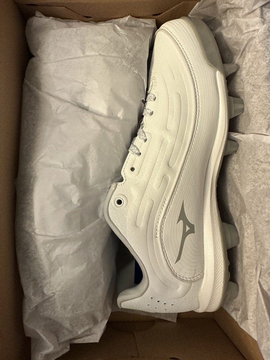 Mizuno Women's Finch Elite 6 Low TPU Softball Soft Cleat White