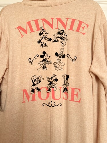 Women Disney Store Minnie Mouse Loungewear Duster Coat UK M BNWT Long Cardigan - Picture 3 of 8