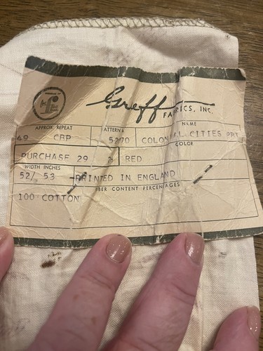 Greeff Fabric Sample New York Philadelphia Washington Chicago Made Italy Vintage - Picture 11 of 15