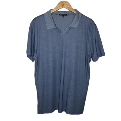 pima cotton johnny collar knit polo