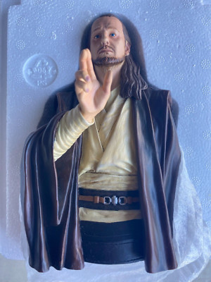 STAR WARS QUI-GON JINN BUST LIMITED ED #1709/4500 GENTLE GIANT STUDIOS MIB