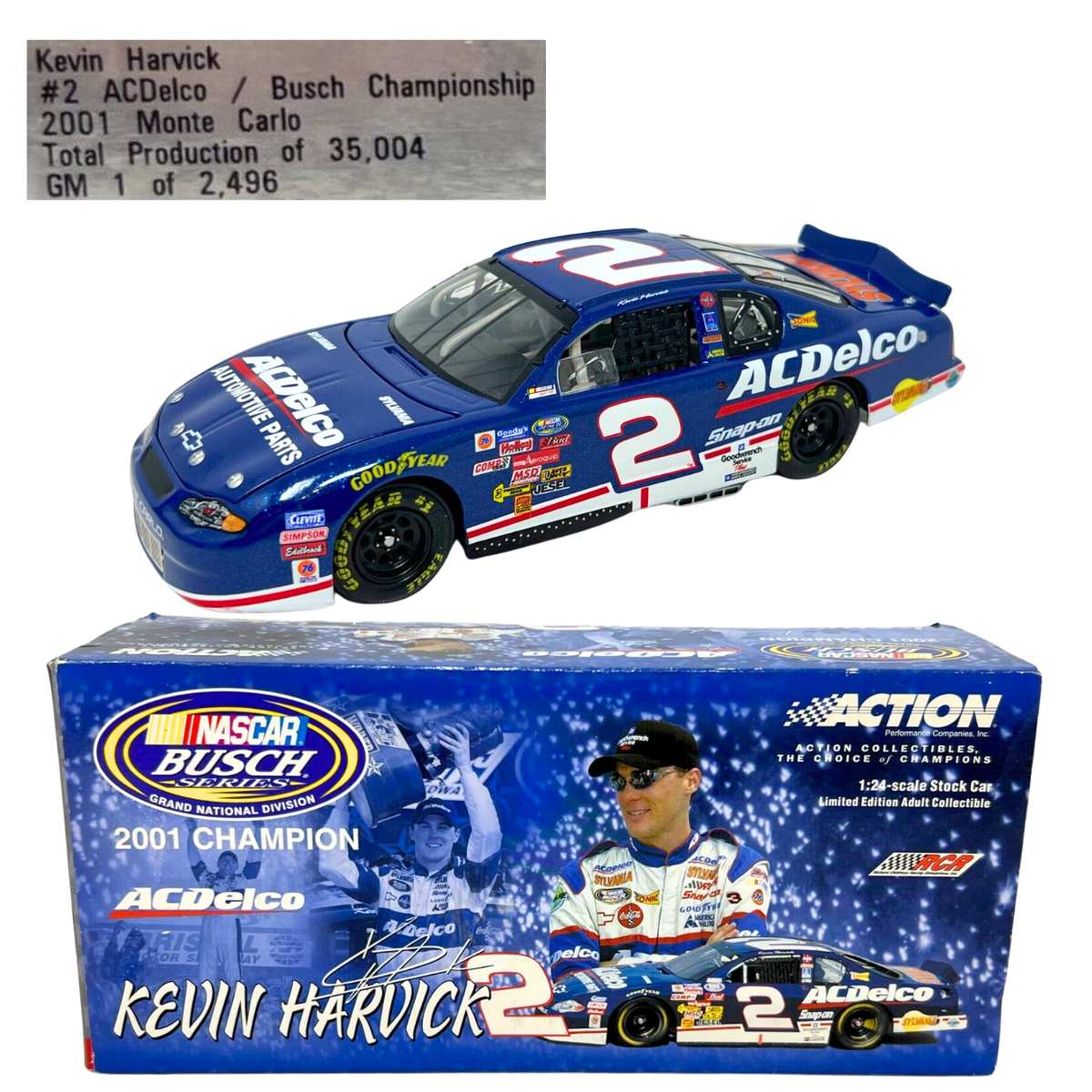 Action Nascar #2 Kevin Harvick AC Delco GM Dealers (1 of 2,496#) 1