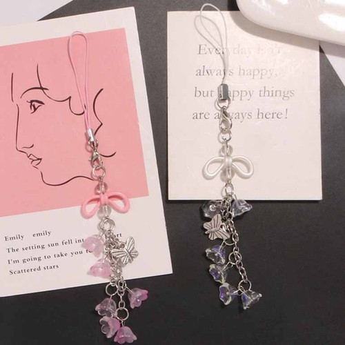 Charms Y2K Phone Pendant Butterfly Phone Chain Phone Lanyard Bag Keychain - 第 8/14 張圖片