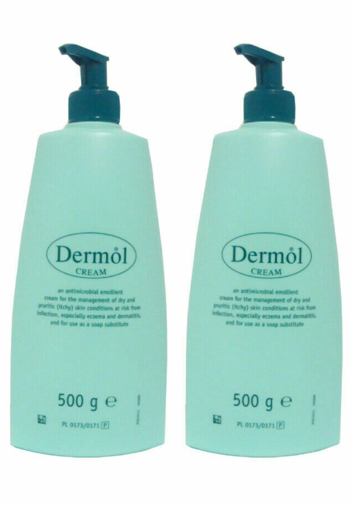 2 x 500g Dermol Emollient Cream Dry Itchy Skin Eczema and