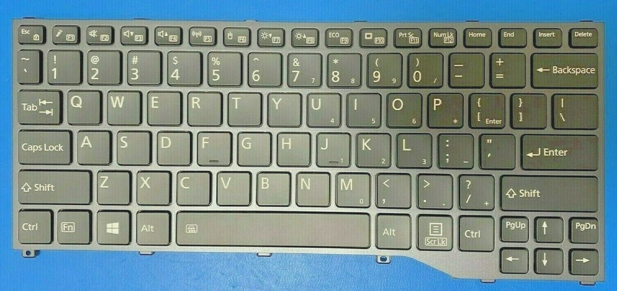 Fujitsu Lifebook P727 P728 U729x KEYBOARD U.S. English Backlit | eBay