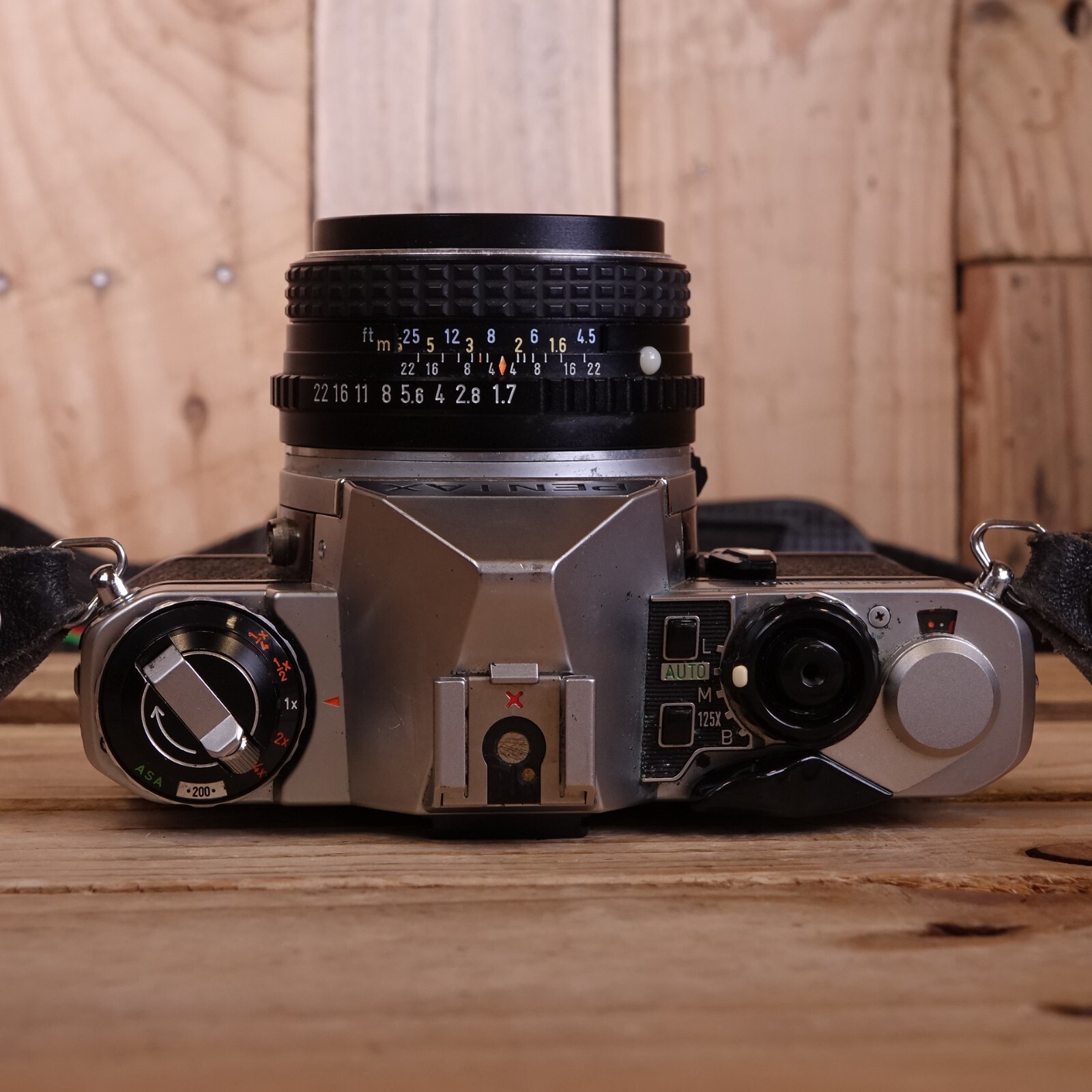 Pentax MESuper 35mm SLR Film Camera + PentaxM 50mm F1.7 Lens See