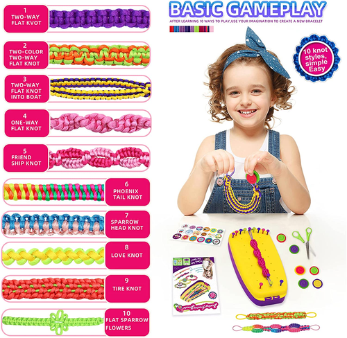 Friendship Bracelet Making Kit Toys, Ages 7 8 9 10 11 12 Year Old Girls Gifts Id - Picture 3 of 12