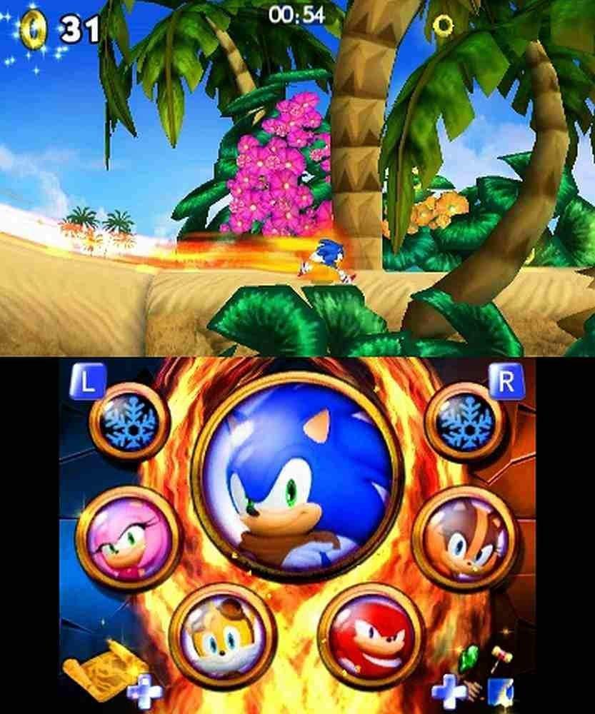 Nintendo 3DS Japan Ver. Sonic Toon Fire & Ice Works on Japan 3DS