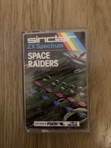 sinclair zx spectrum spiel Space Raiders von Psion. Getestet.