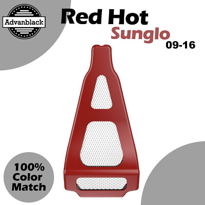 Advanblack Red Hot Sunglo Chin Spoiler For Air-Cooled Harley Touring 09-16