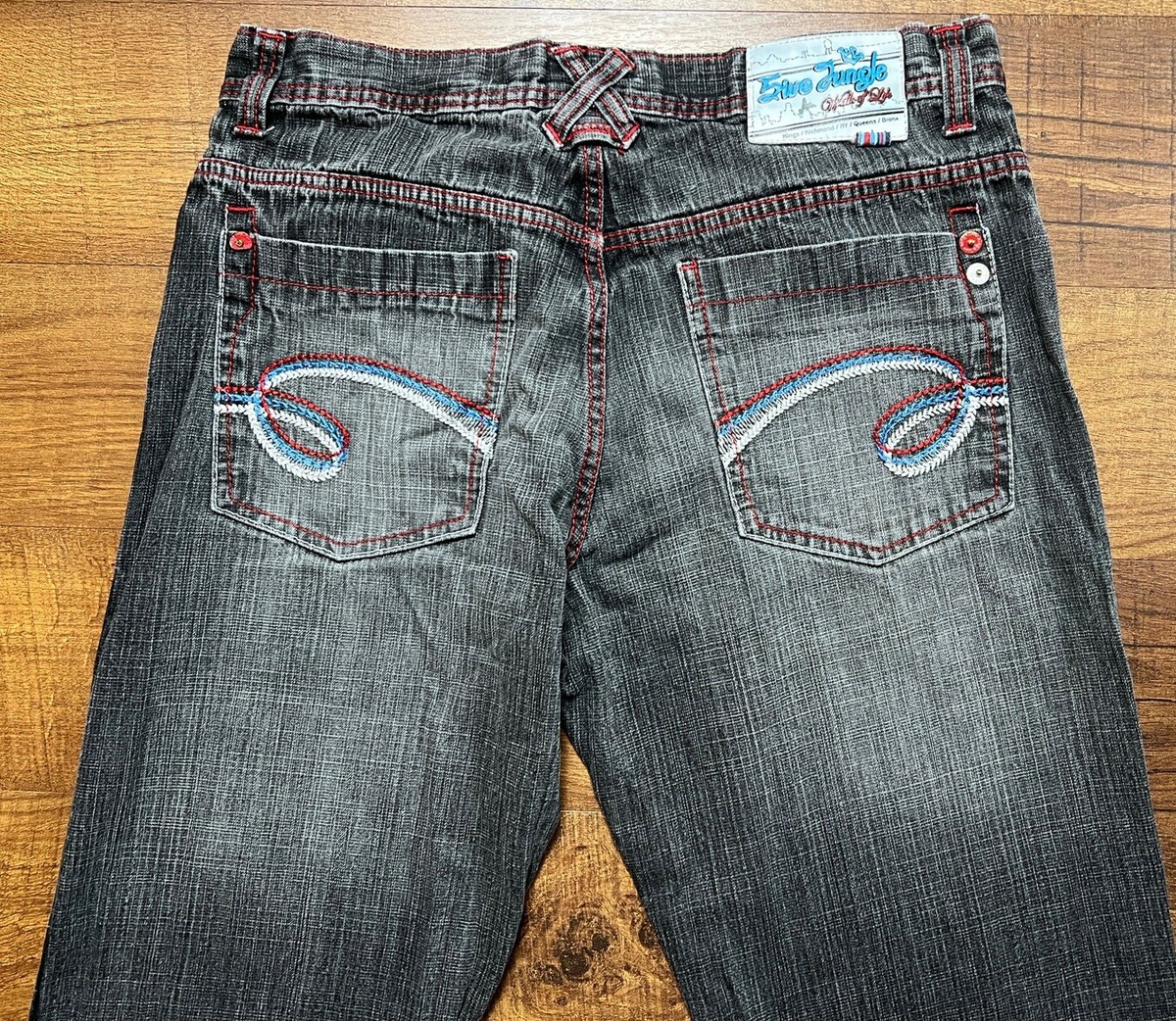 Y2K 5ive Jungle & Co. Walk Of Life Jeans Mens 36X32 Dark Wash