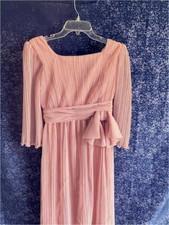 VTG MISS ELIETTE CALIFORIA PLEATED PINK DRESS