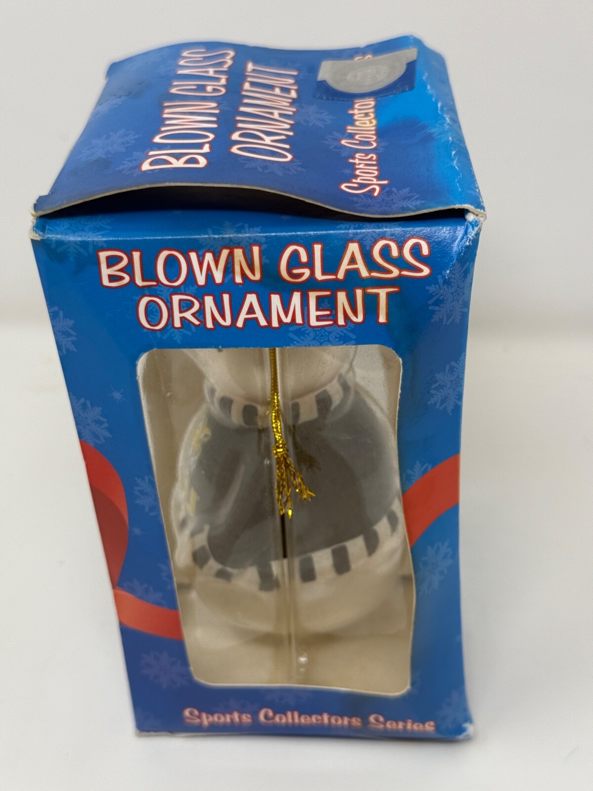 LSU Tigers NCAA Football Blown Glass Snowman Ornament by Topperscot