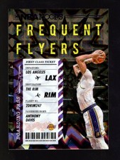 2020-21 HOOPS FREQUENT FLYERS PURPLE EXPLOSION #5 ANTHONY DAVIS LAKERS