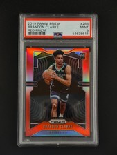 Brandon Clarke RC 2019-20 Panini Prizm Basketball Red Prizm 293/299 PSA 9 [3hk