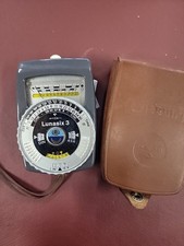 Lunasix 3 Gossen Light Meter  Case West Germany Untested