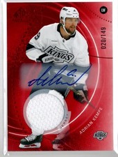 2025-26 SP Game Used #88 Adrian Kempe Red Auto Jersey #/149