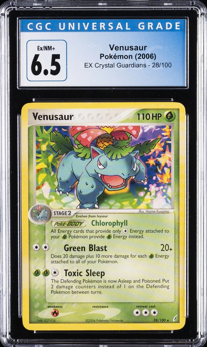 Venusaur Pokémon TCG EX Crystal Guardians Individual Collectible