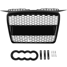 Für Audi A3 8P Kühlergrill Front Waben-Grill Emblemhalter + Lüftungsgitter 03-19