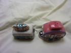 Ceramic Camper Van & Trailer Salt Pepper Shakers Flamingo Beach Surf RV Coastal — photo 1