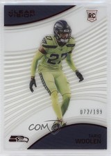 2022 Panini Chronicles Clear Vision Rookies Red 72/199 Tariq Woolen #CVR-22 0kr0