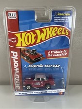 AUTO WORLD '55 CHEVY BEL AIR GASER CANDY STRIPER - XTRACTION HO SLOT CAR - C20