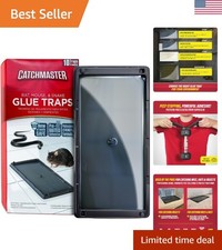 Rat, Snake and Mouse Traps 10Pk, Large Bulk Glue Rat Traps for Home, Adhesive...
