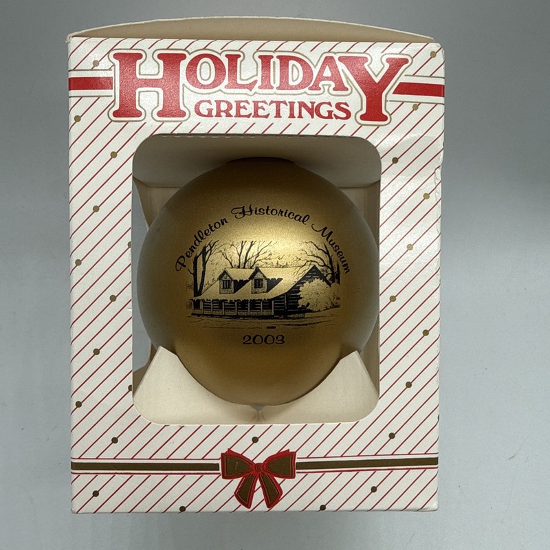 Pendleton Indiana IN IND Historical Museum 2003 Ornament Holiday Christmas