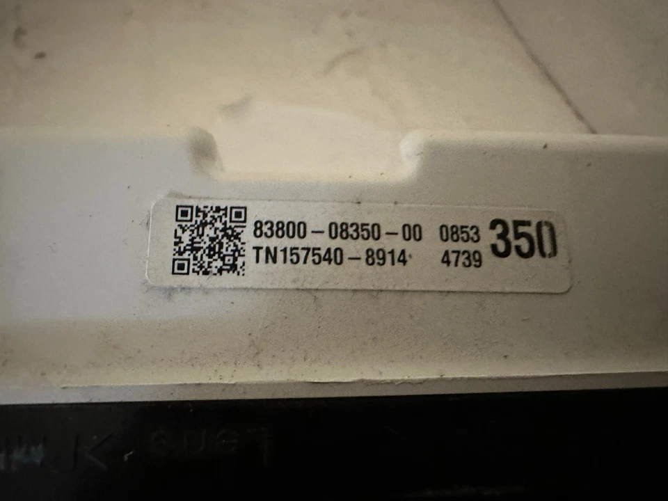 Cuadro de instrumentos velocímetro 2011-14 Toyota Sienna 6 cilindros 176.534 millas Foto 3 de 3