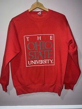 VINTAGE 90's OHIO STATE BUCKEYES RUSSELL ATHLETIC CREWNECK SWEATSHIRT medium