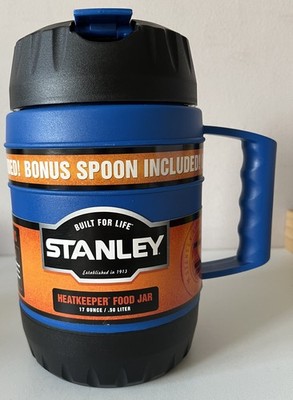 Stanley Heatkeeper Lebensmittelglas mit Löffel 50L in blau/schwarz, neu mit Etikett 