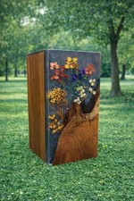 Handmade Wooden Resin Urn for Ashes Memorial Urn for Human or Pet