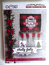 OESD EMBROIDERY CD Christmas Holiday Winter Celebration Holly Jolly 12836