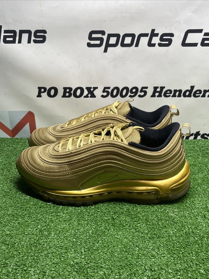 Mens Nike Air Max 97 AM97 QS Olympic Gold CT4556-700 Men’s Size 8.5 - Image 4 of 4
