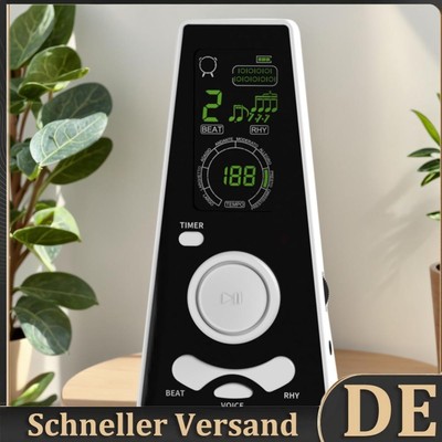 Digital Metronome Volume & Beat Speed Adjustable Electronic Metronome with Timer